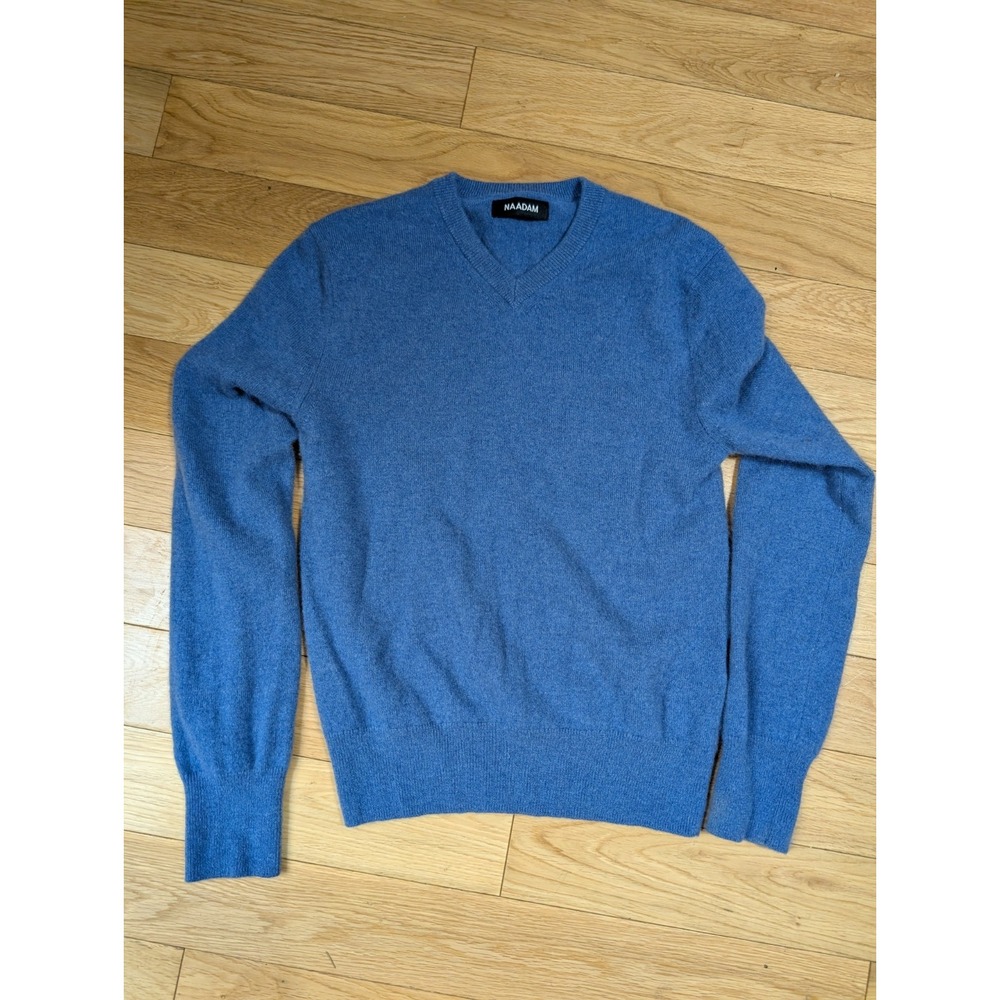 NAADAM The Original Cashmere Sweater Size xxs Blue V Neck - Picture 1 of 4